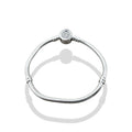 TMPPD001-17 Pulsera Dama Pand Círculo 3 Líneas 17 cm en Plata Fina .925