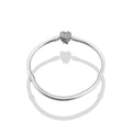 TMPPD009-18 Pulsera Dama Pand Corazón con Alas 18 cm en Plata Fina .925