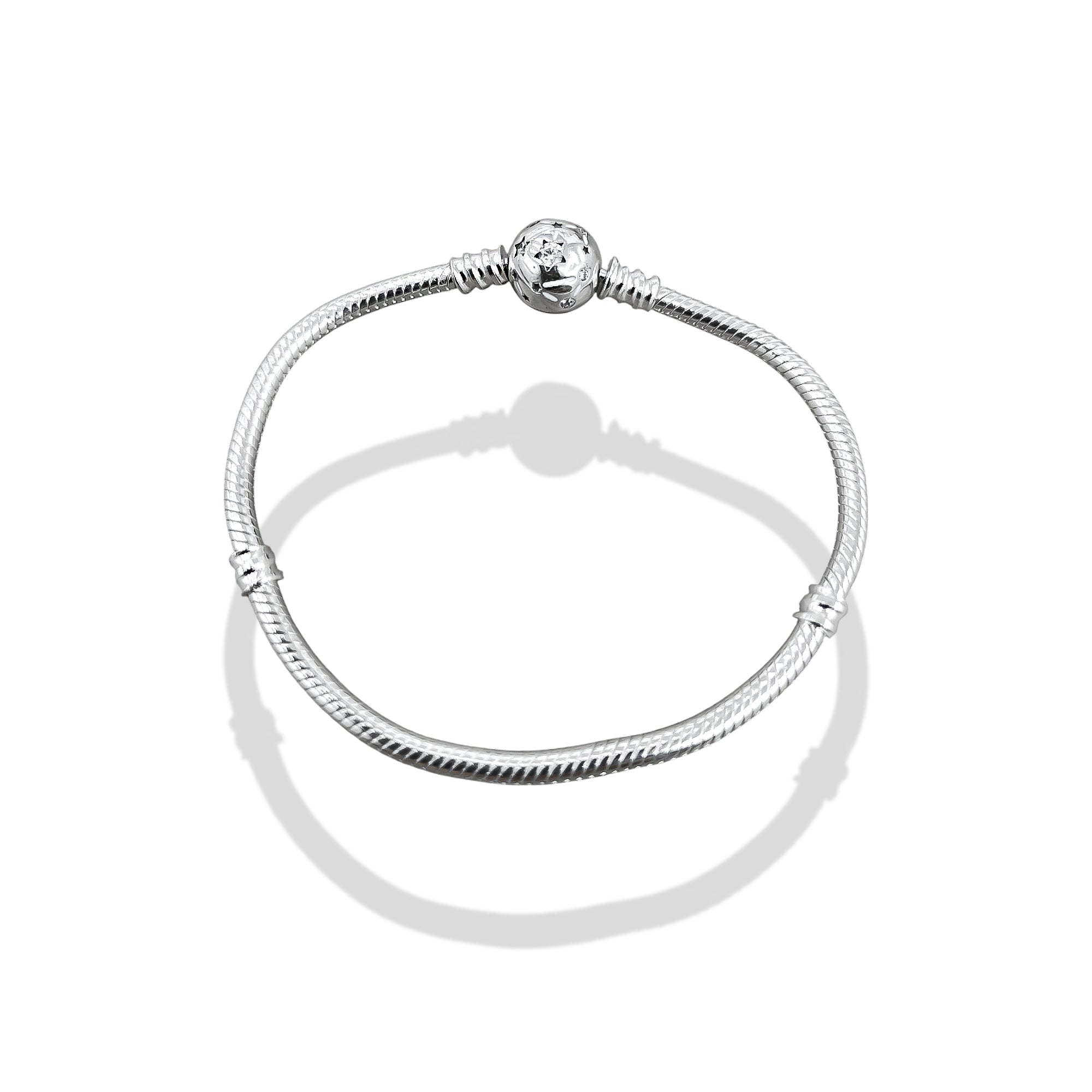 TMPPD010-17 Pulsera Dama Pand Bola Constelación 17 cm en Plata Fina .925