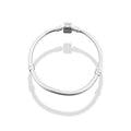 TMPPD019-17 Pulsera Dama Pand Cilindro Liso 17 cm en Plata Fina .925