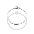 TMPPD021-19 Pulsera Dama Pand Corazón Liso 19 cm en Plata Fina .925