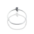 TMPPD022-19 Pulsera Dama Pand Luna con Estrellas Colgantes 19 cm en Plata Fina .925