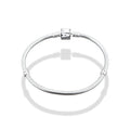 TMPPD025-19 Pulsera Dama Pand Marvel Esmalte Blanco 19 cm en Plata Fina .925