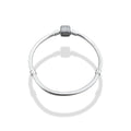 TMPPD026-18 Pulsera Dama Pand Cilindro Zirconias Pavé 18 cm en Plata Fina .925