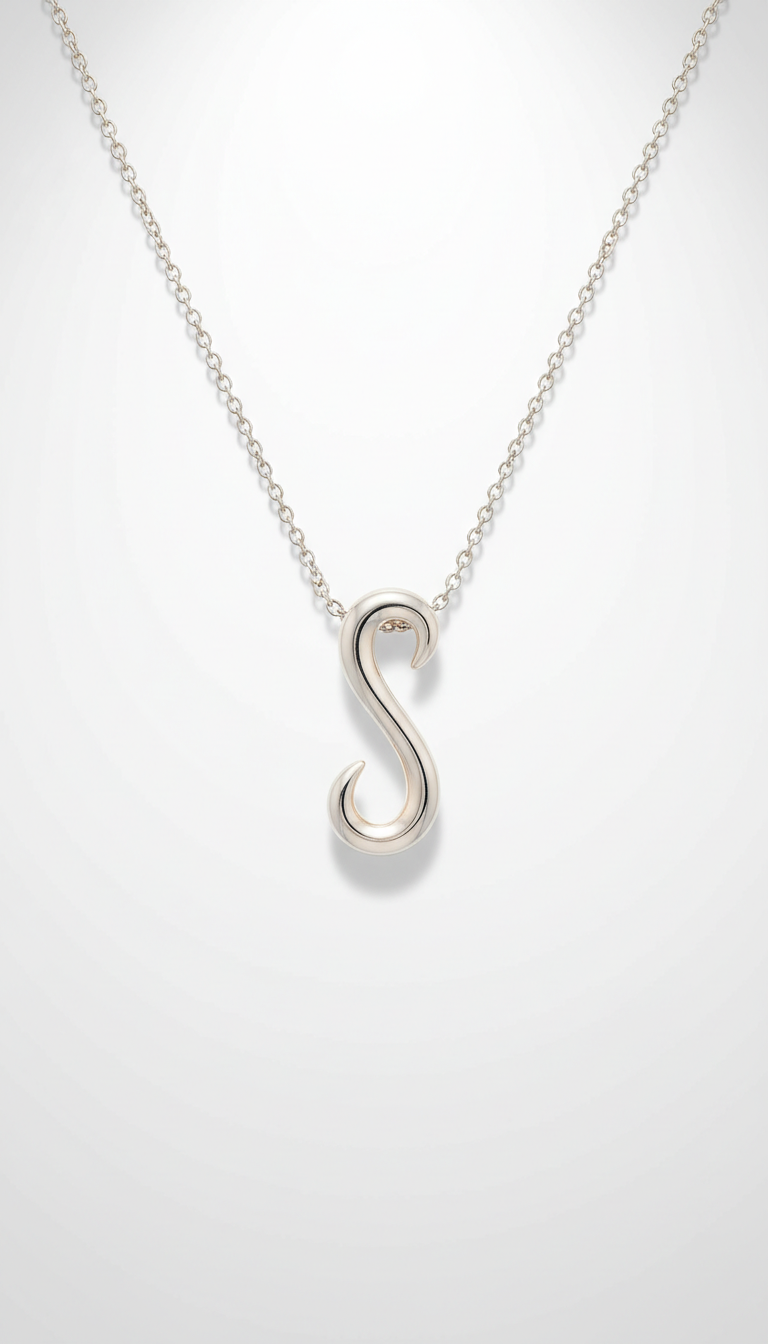 Collar colgante insignia en plata esterlina