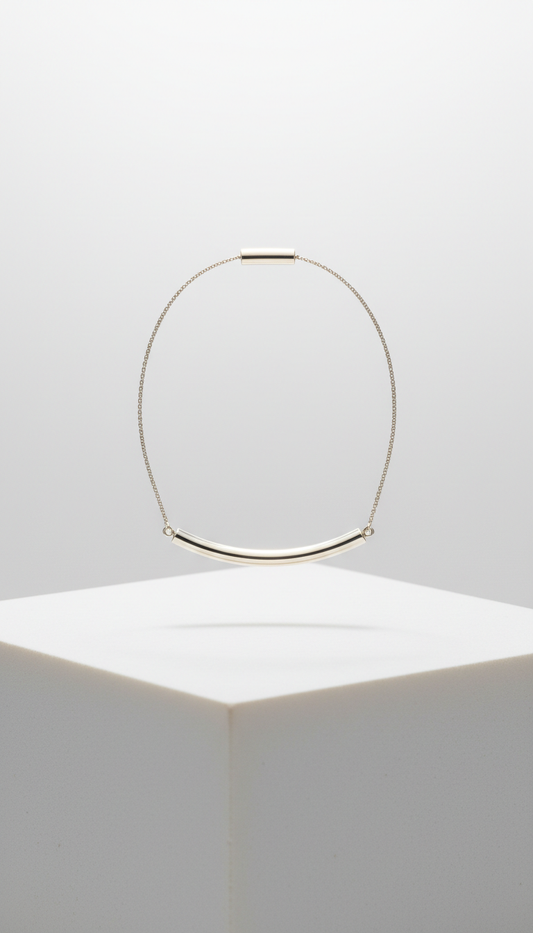 Pulsera barra minimalista en plata