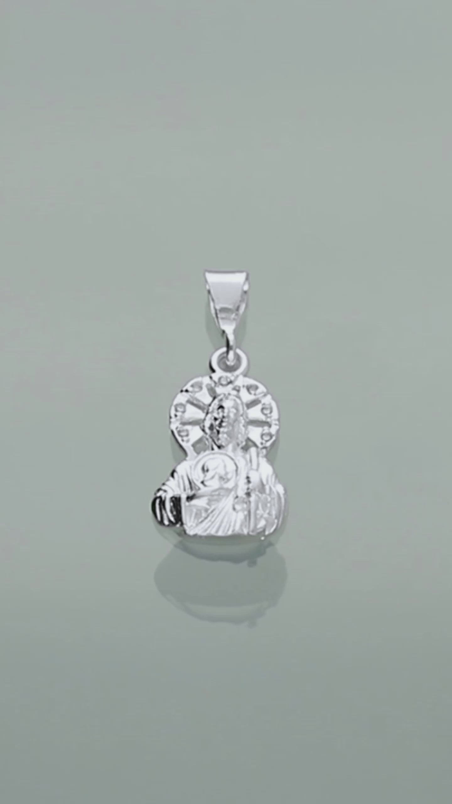 LPDJ111 Dije San Judas Busto Z 3.3 x 1.4 cm +Regalo Plata .925 Taxco Gro 1388544360