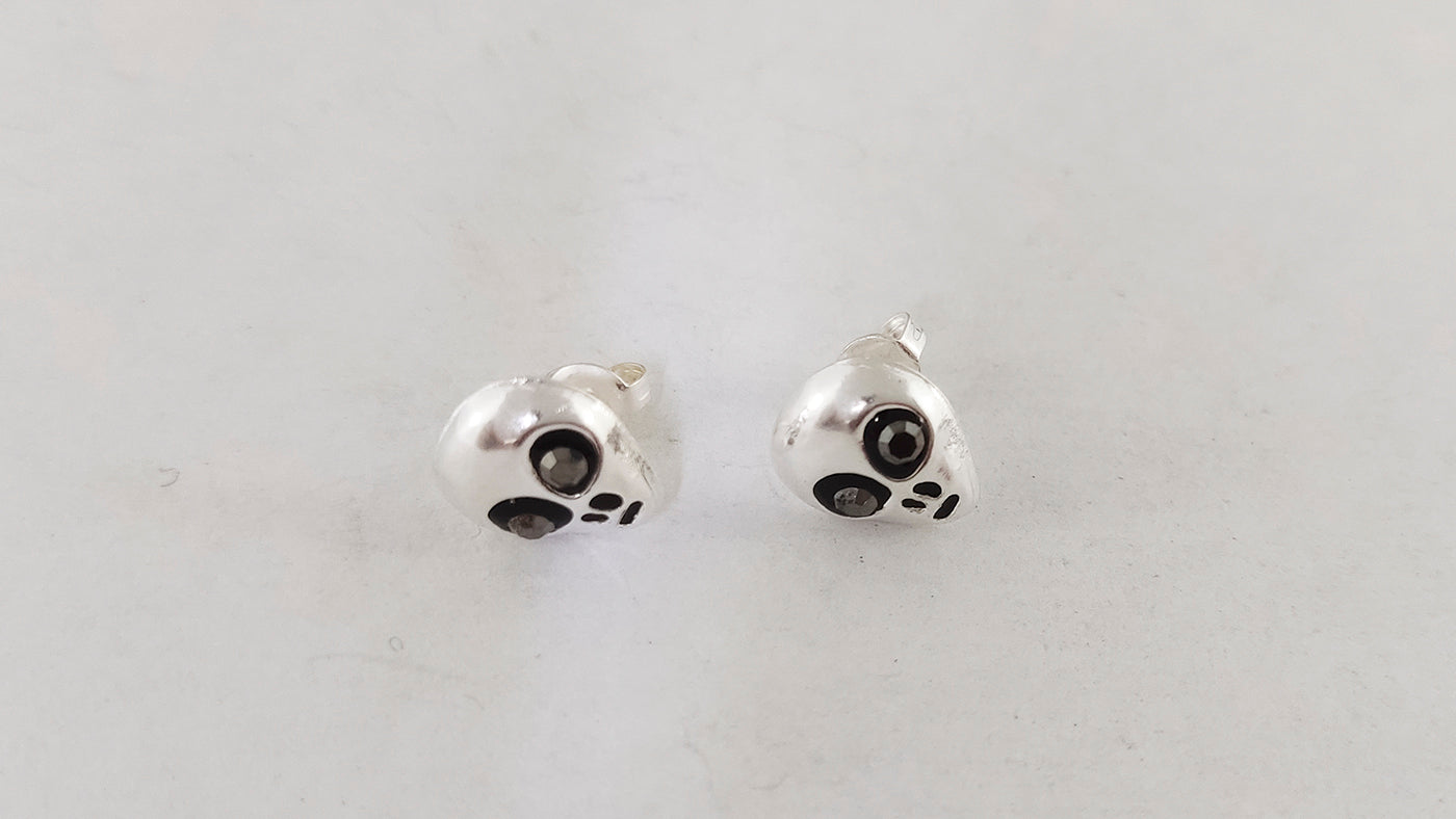 LPAP031 Aretes Broquel Alien Plata .925 Taxco 1357696686