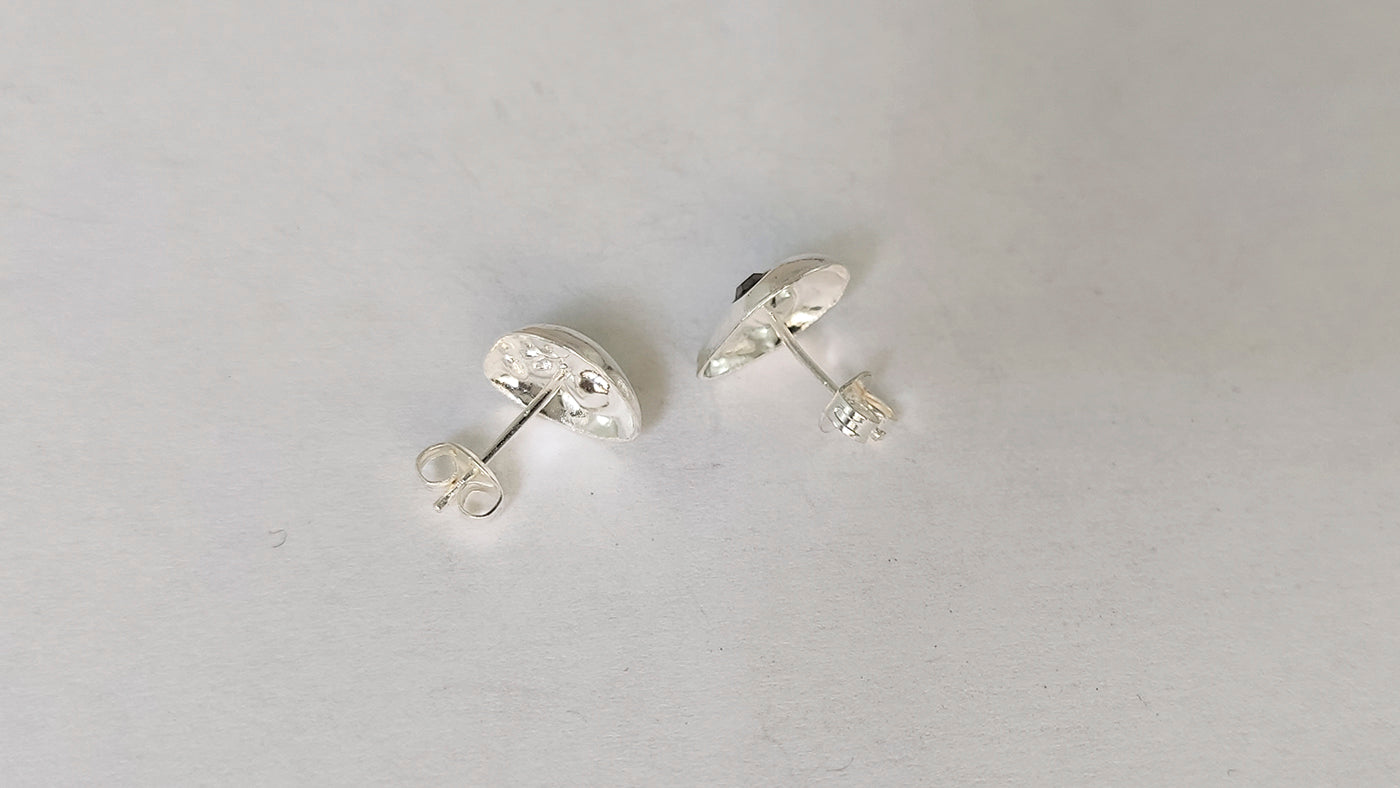 LPAP031 Aretes Broquel Alien Plata .925 Taxco 1357696686