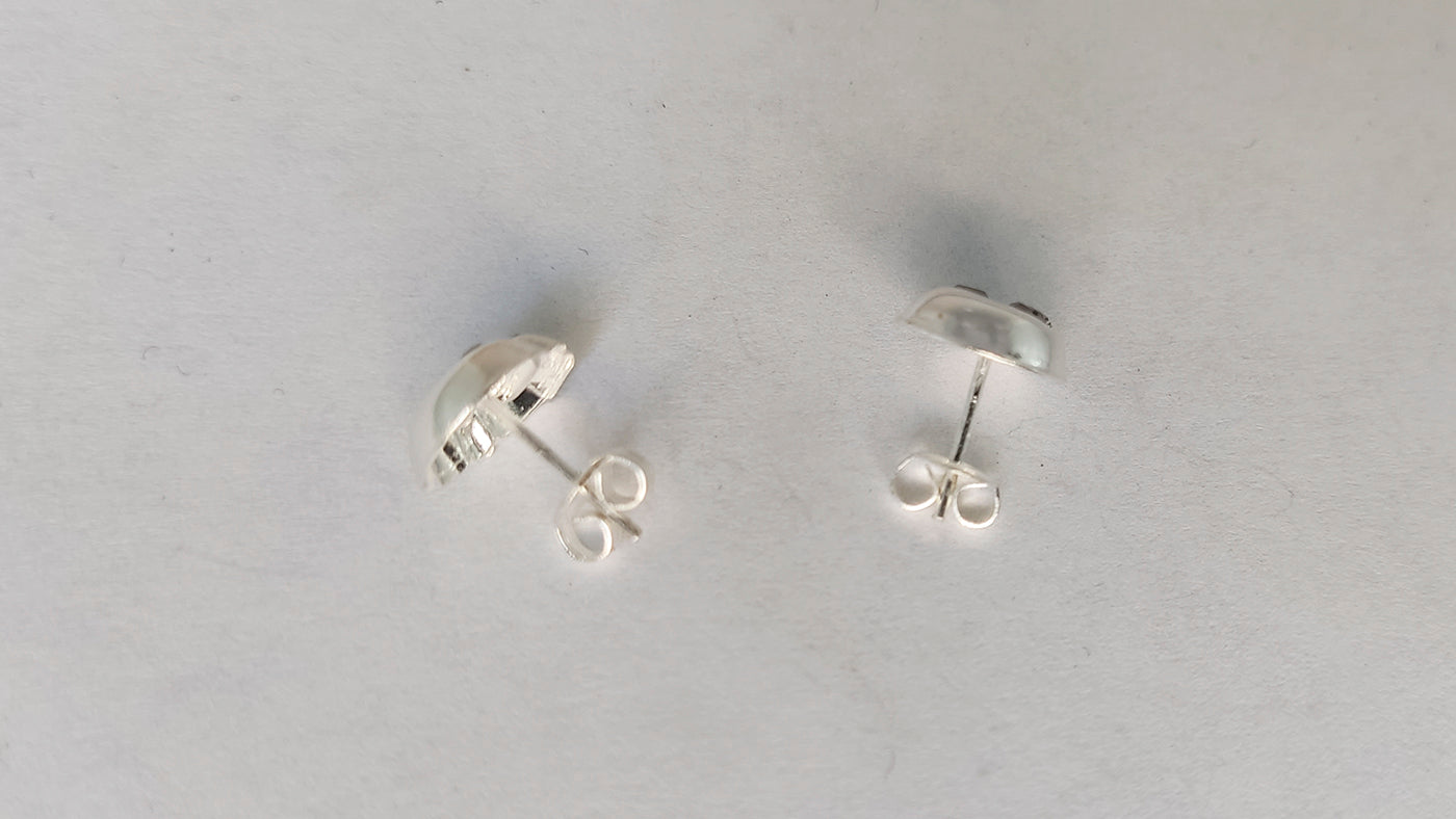 LPAP030 Aretes Broquel Plata Calavera Bomb Plata .925 Taxco 1357640327