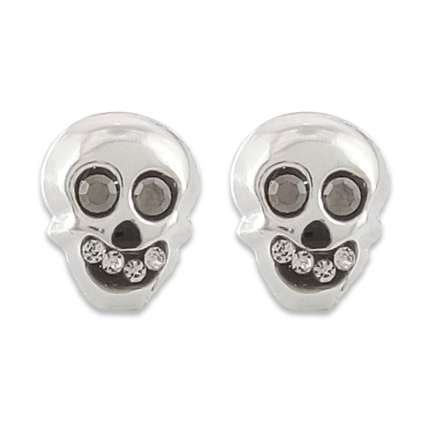 LPAP030 Aretes Broquel Plata Calavera Bomb Plata .925 Taxco 1357640327