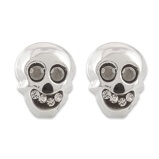 LPAP030 Aretes Broquel Plata Calavera Bomb Plata .925 Taxco 1357640327