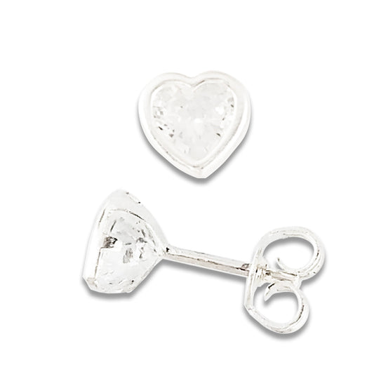 LPAPP006 Arete Broquel Zirc Cora CB 6 mm Pack 4 Pzas Mayoreo Plata .925 1460265534