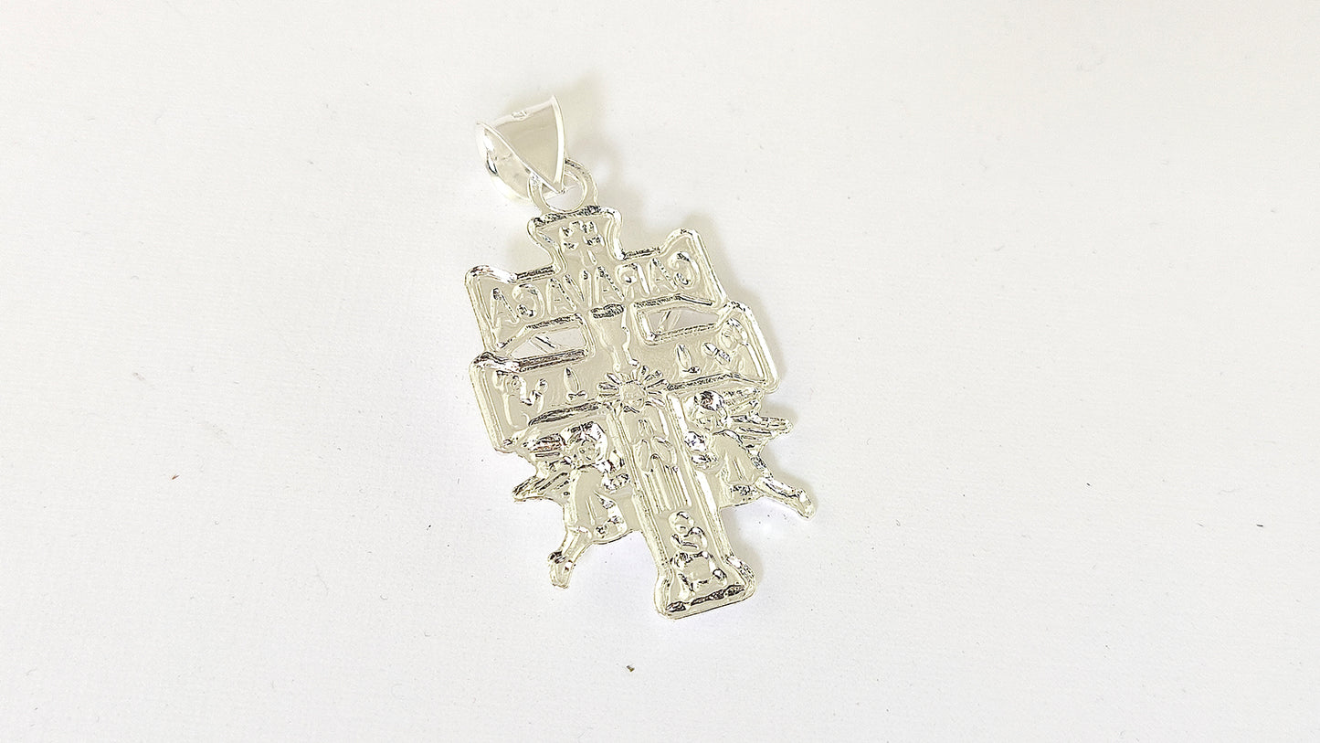 LPDP073 Dije Caravaca Wide + Cadena 60 cm Plata .925 Taxco Gro 1410094158