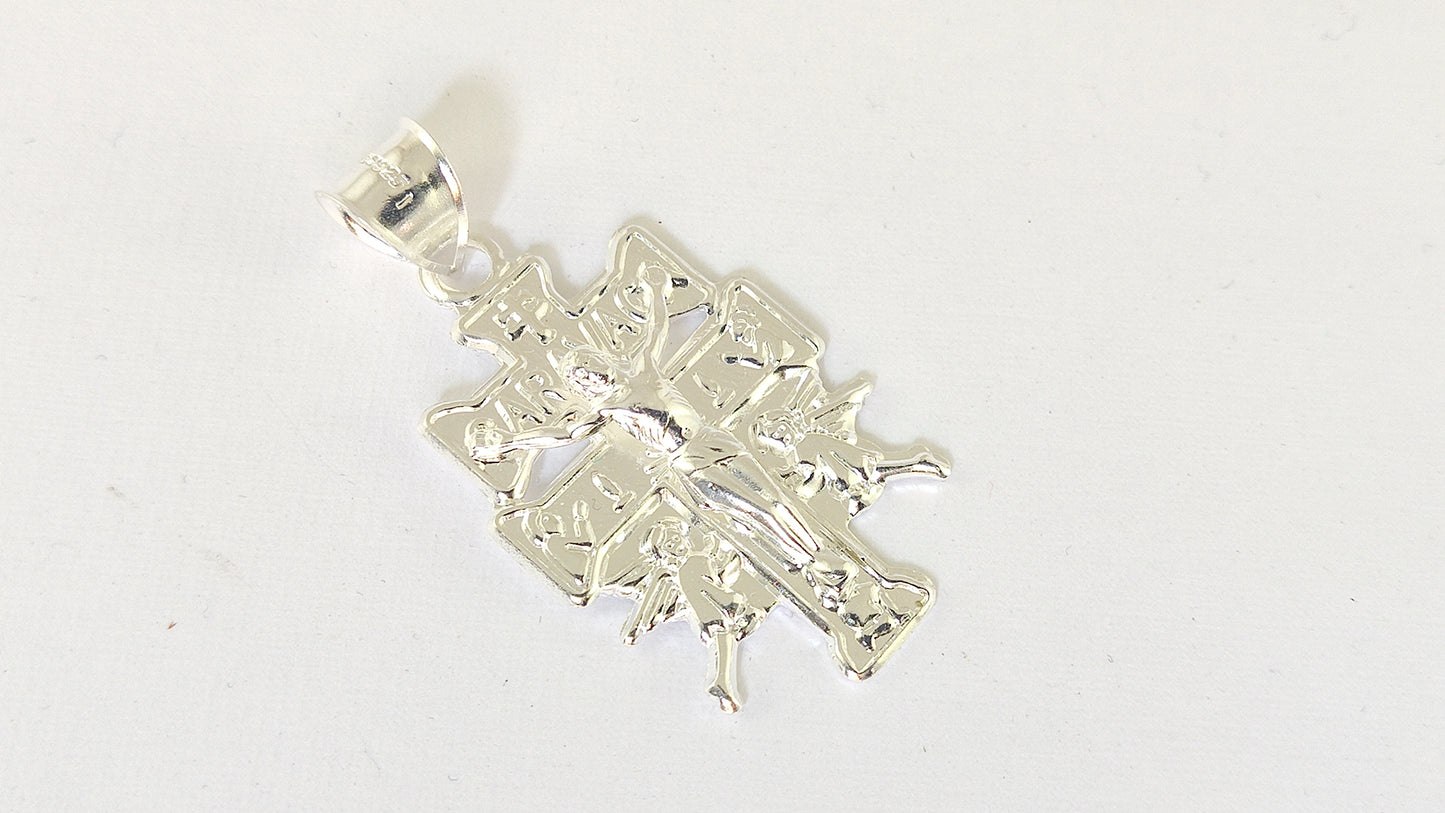 LPDP073 Dije Caravaca Wide + Cadena 60 cm Plata .925 Taxco Gro 1410094158