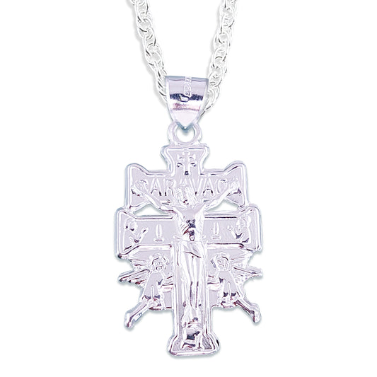 LPDP073 Dije Caravaca Wide + Cadena 60 cm Plata .925 Taxco Gro 1410094158