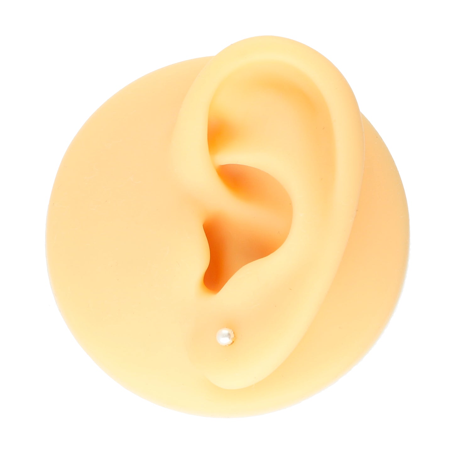 LPAUBR008 Aretes Broquel de Oro 10K Bebé o Mujer Perla Bflor 3 142a 1831924052