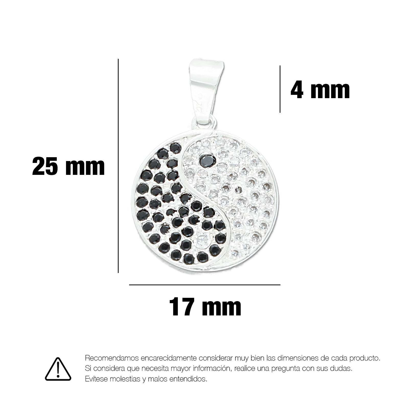 LPDJ084 Dije Yin Yang Bling + Regalo Plata .925 Taxco Gro 1368968264